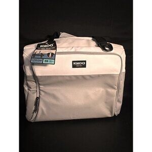 NWT‎ Igloo 36 Can Maxcold Snapdown Cooler Bag - White/Gray